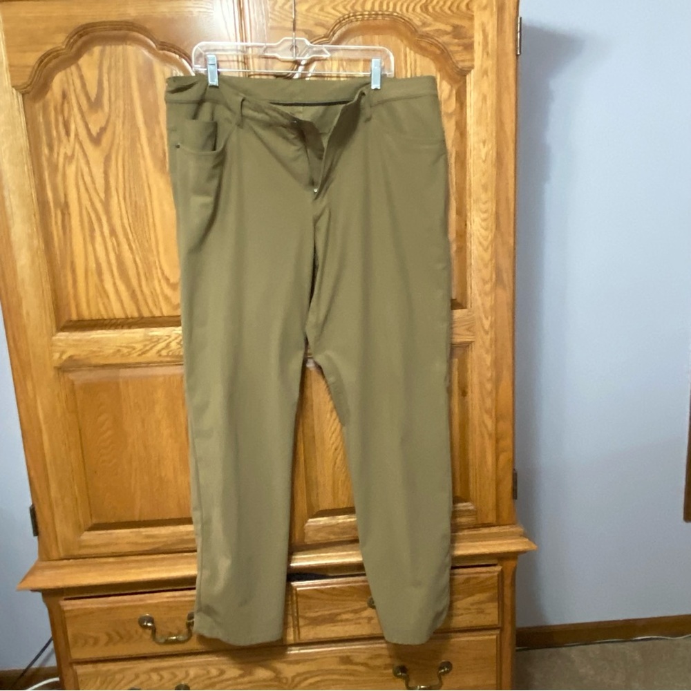 Lululemon ABC Classic-Fit 5 Pocket Pant 32L Warpstreme Brown Men’s Sz 38 Casual - Picture 11 of 15